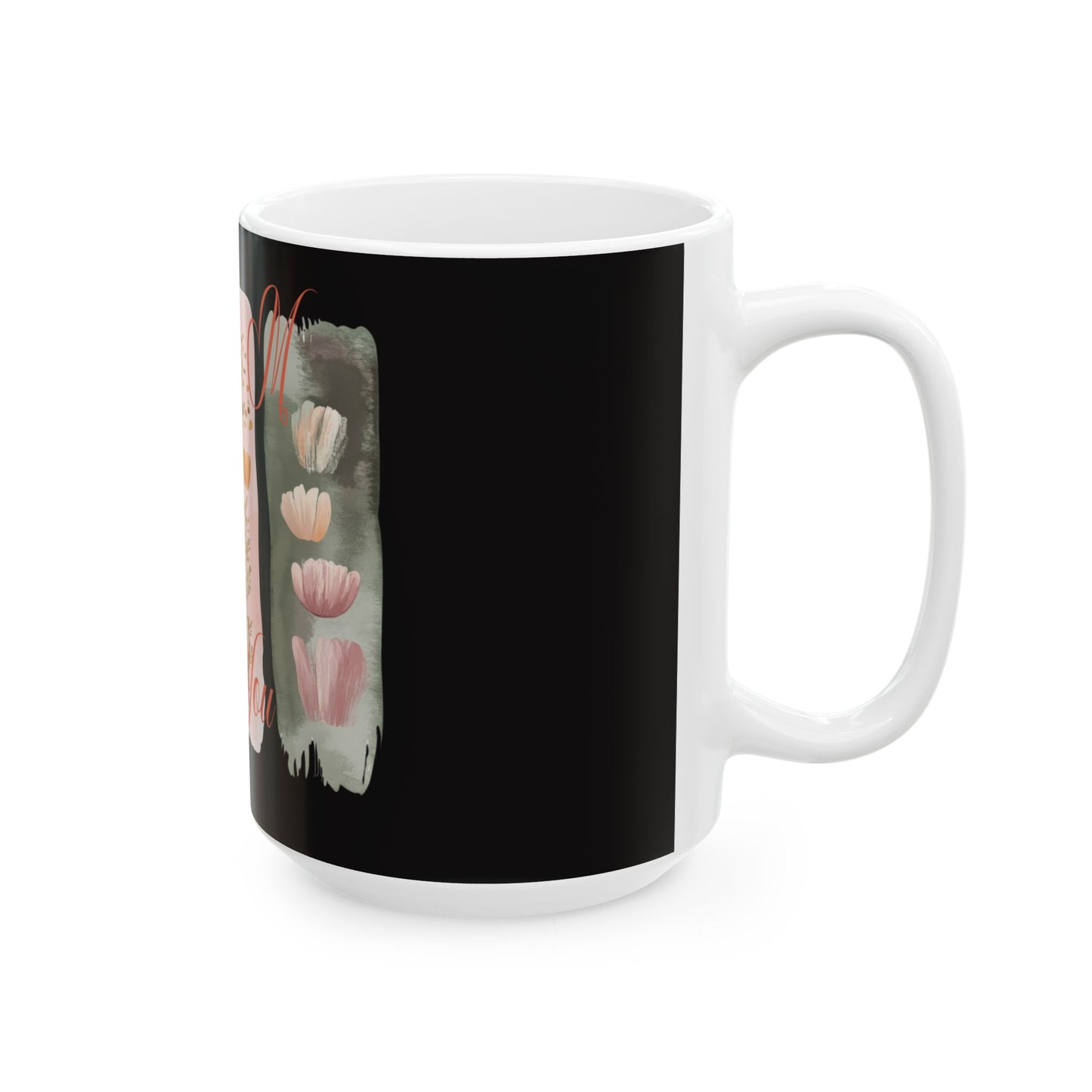 Floral Thank You Ceramic Mug, Ideal Gift for Friends or Coworkers, Perfect for Tea or Coffee Lovers, Celebrating Appreciation
