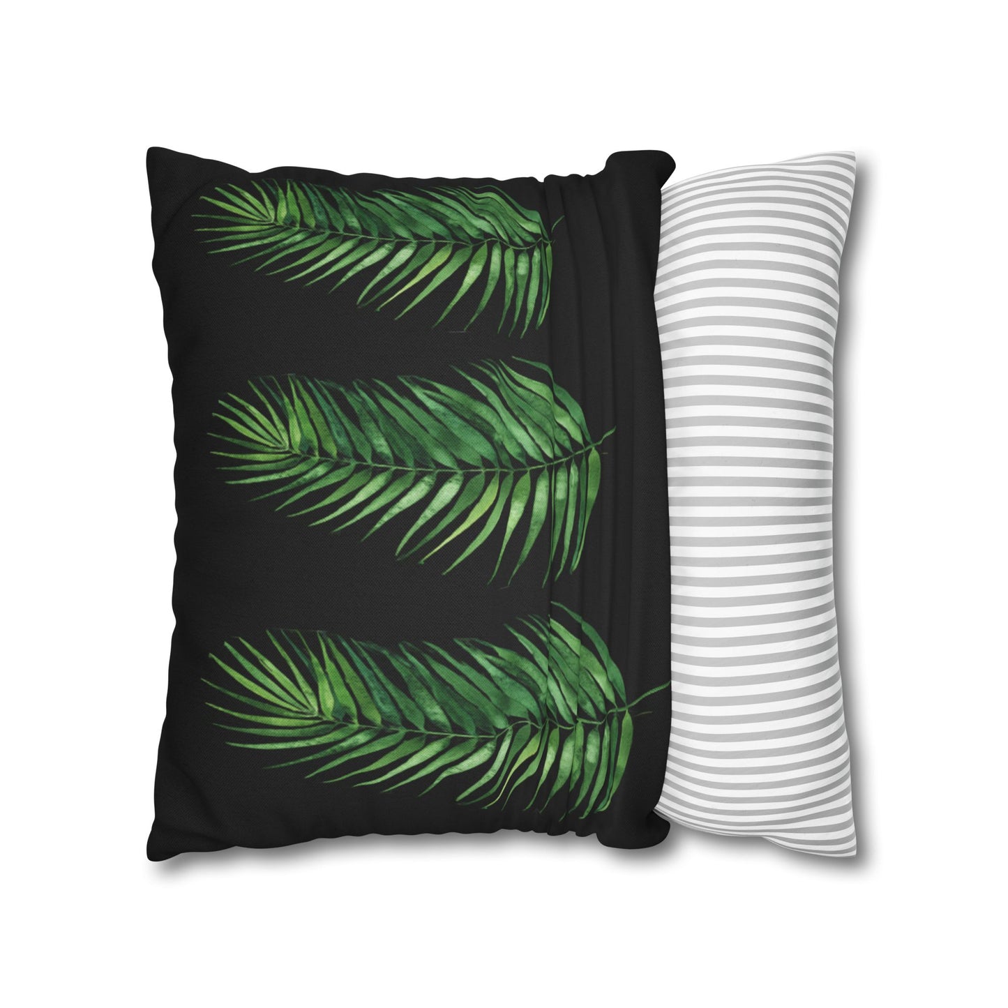 Tropical Leaves Throw Pillow - Boho Home Decor, Botanical Cushion, Nature Inspired Gift, Bedroom Accent, Greenery Pillow