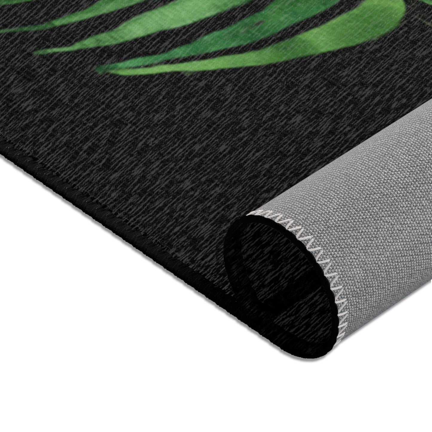 Bohemian Tropical Area Rug, Indoor Carpet for Living Room, Coastal Decor, Home Accent, Housewarming Gift, Eco-Friendly Design