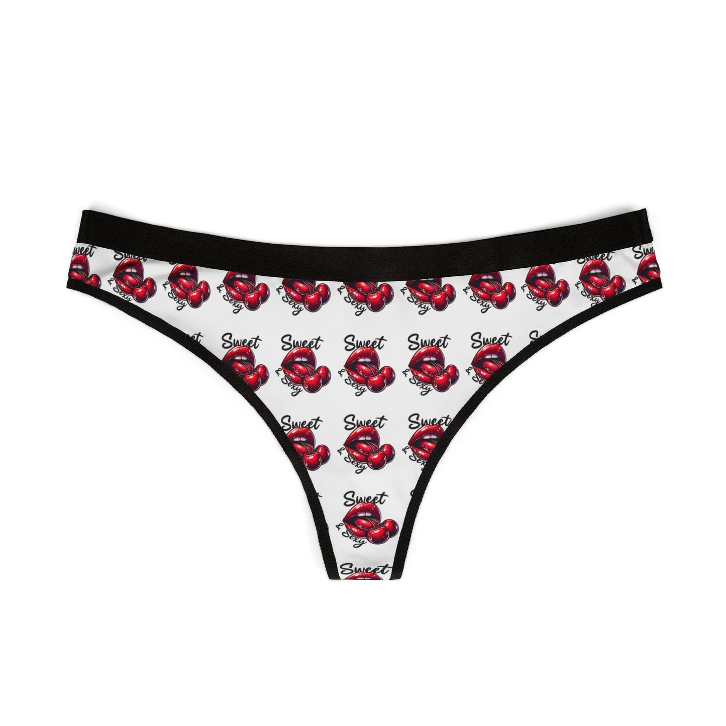 Flirty Red Heart Thongs: Comfortable Women's Lingerie for Valentine's Day, Everyday Wear & Confidence