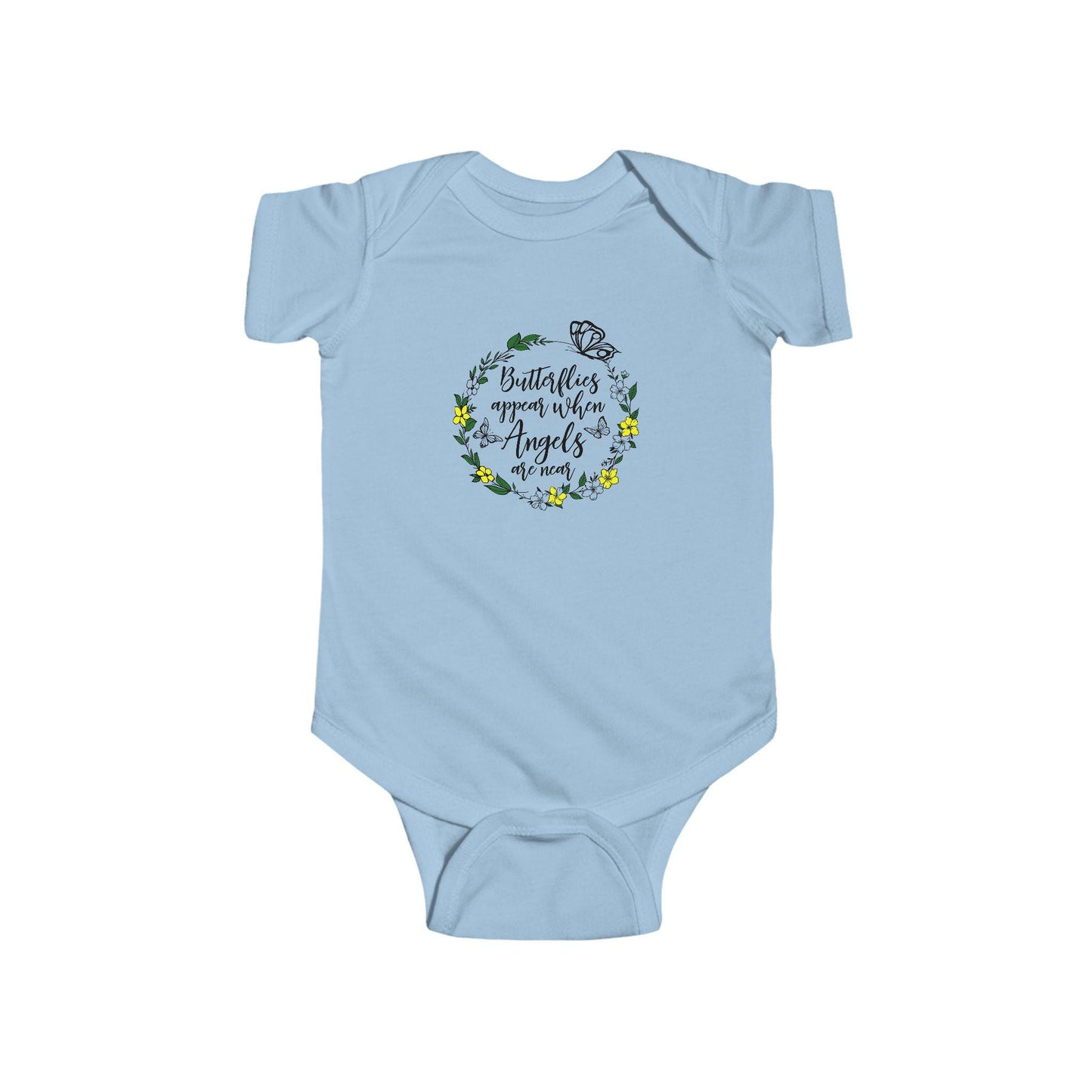 Butterfly Garden Infant Bodysuit - Adorable Baby Outfit, Perfect for Newborn Gifts, Baby Showers, Spring Celebrations, Everyday Wear, Cute