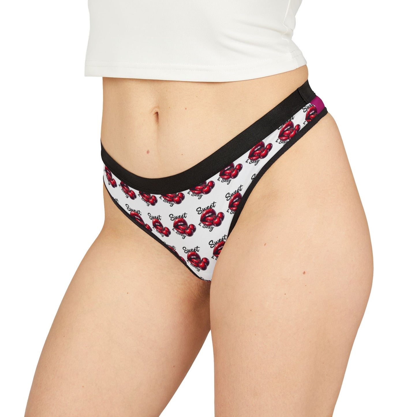 Flirty Red Heart Thongs: Comfortable Women's Lingerie for Valentine's Day, Everyday Wear & Confidence