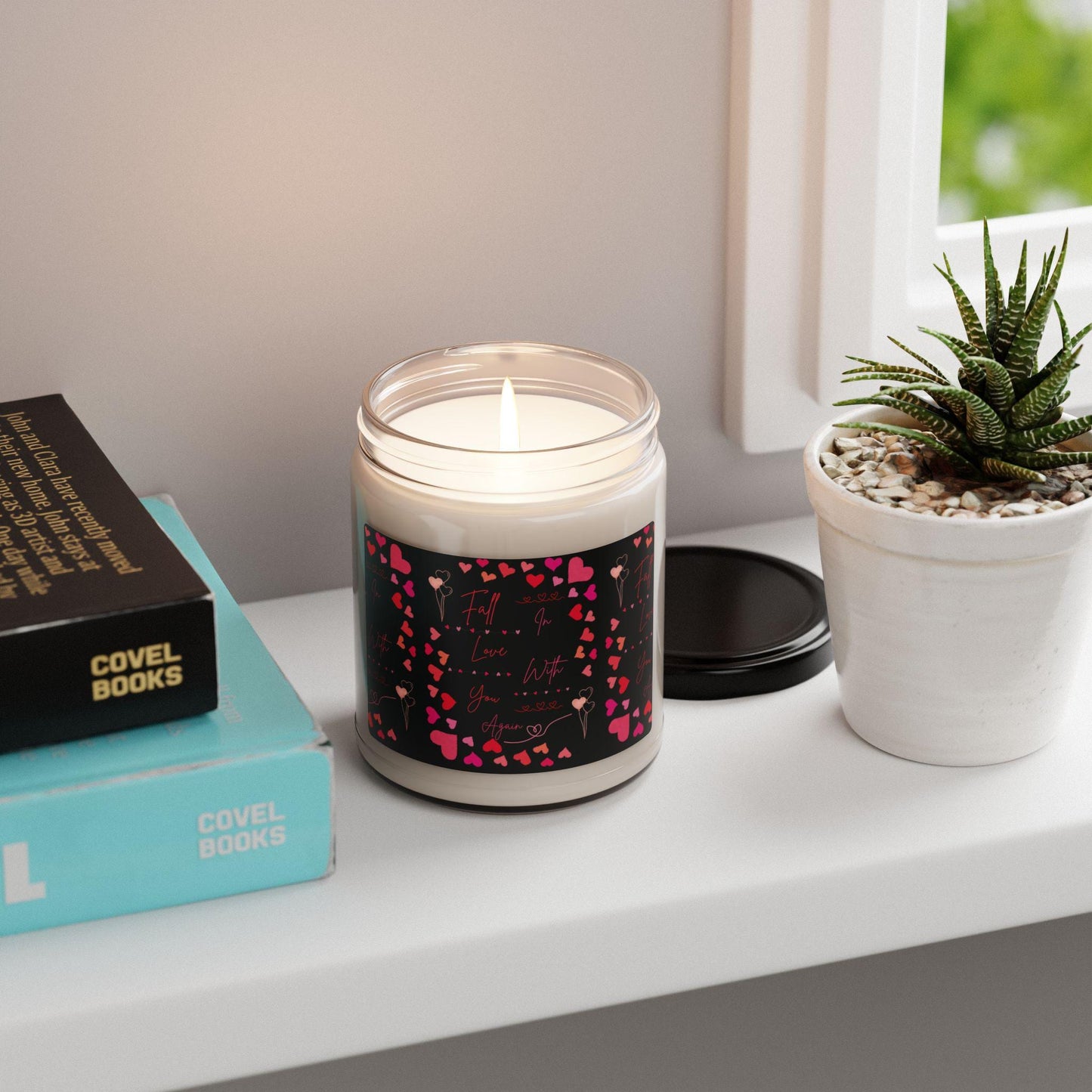 Long-Lasting 9oz Fragrant Soy Candle: Eco-Friendly Handcrafted Home Decor Gift with Aromatic Scent