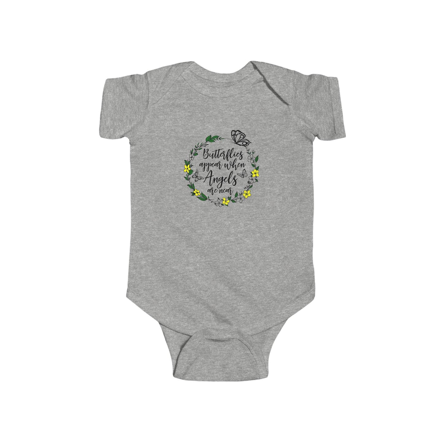 Butterfly Garden Infant Bodysuit - Adorable Baby Outfit, Perfect for Newborn Gifts, Baby Showers, Spring Celebrations, Everyday Wear, Cute