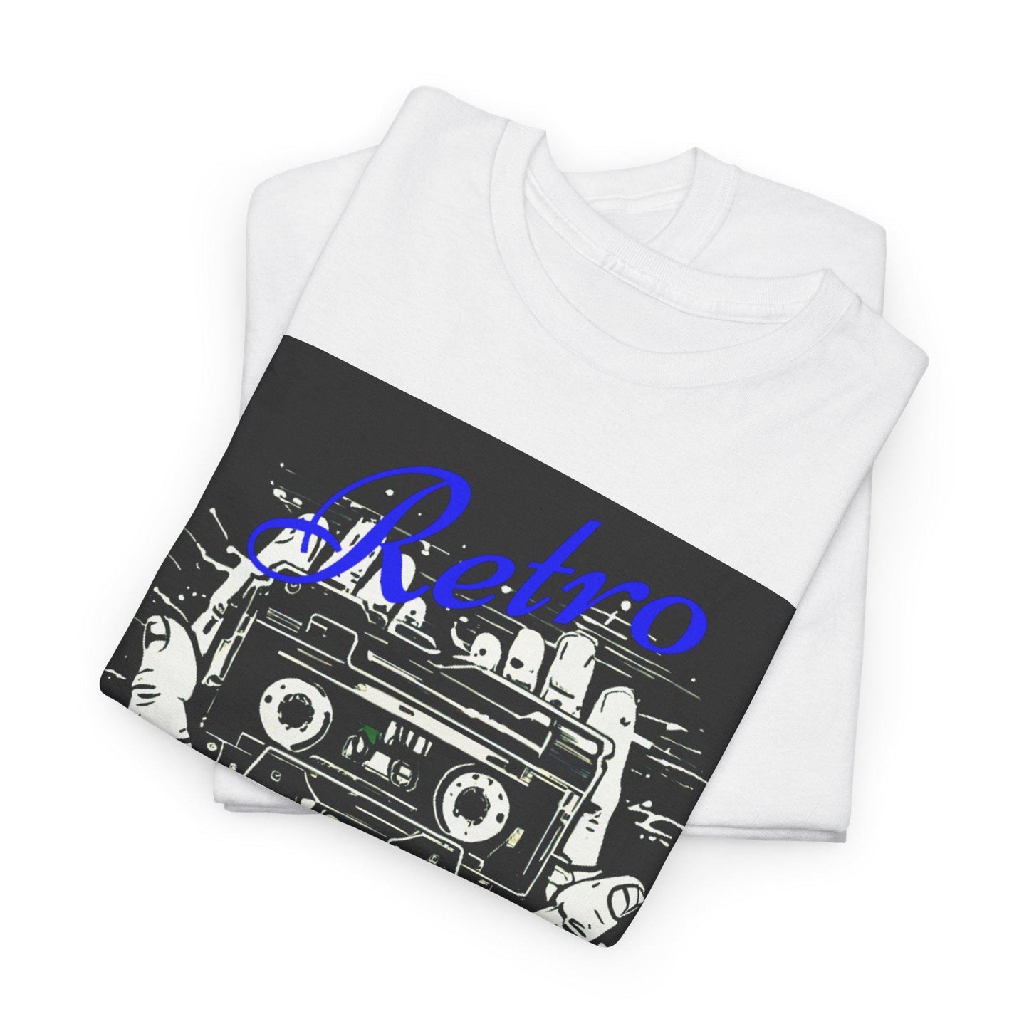 Retro Vibes Unisex Heavy Cotton Tee, Vintage Music Shirt, Casual Everyday Tee, Unique Gift for Music Lovers, Perfect for Concerts