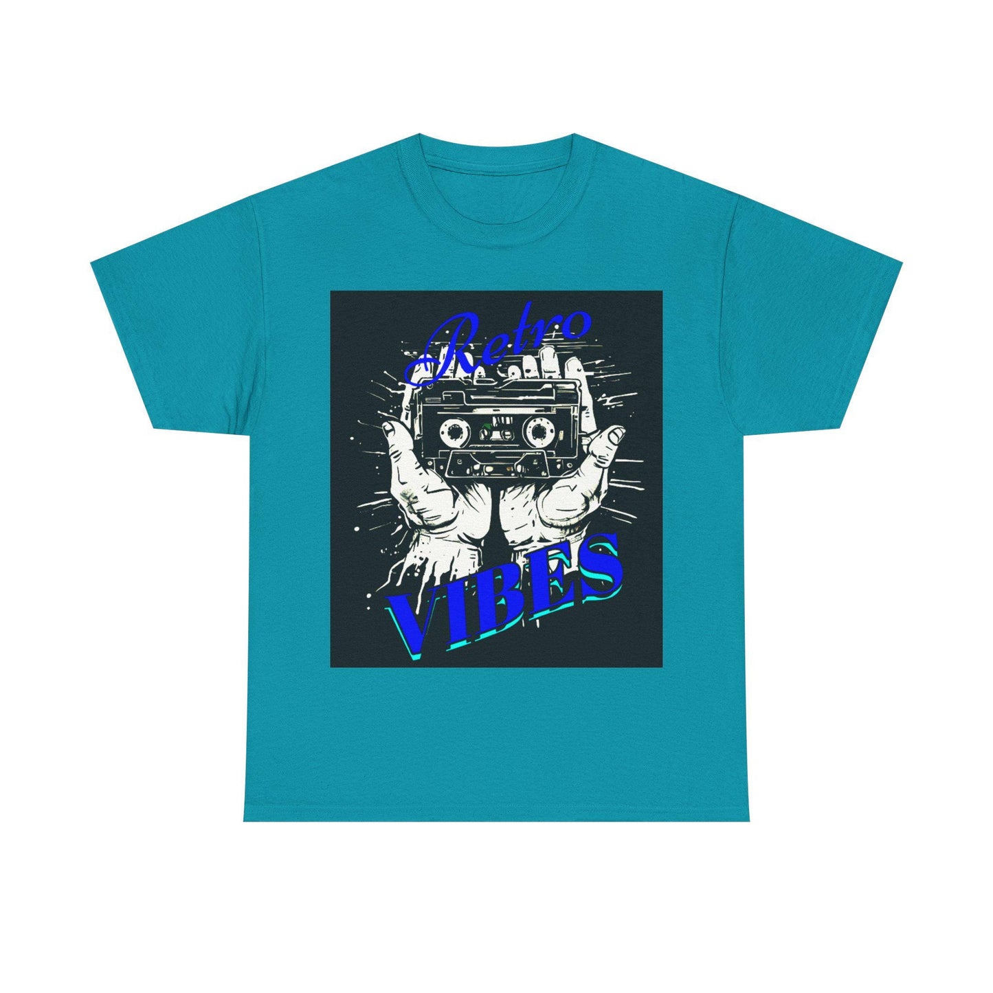 Retro Vibes Unisex Heavy Cotton Tee, Vintage Music Shirt, Casual Everyday Tee, Unique Gift for Music Lovers, Perfect for Concerts
