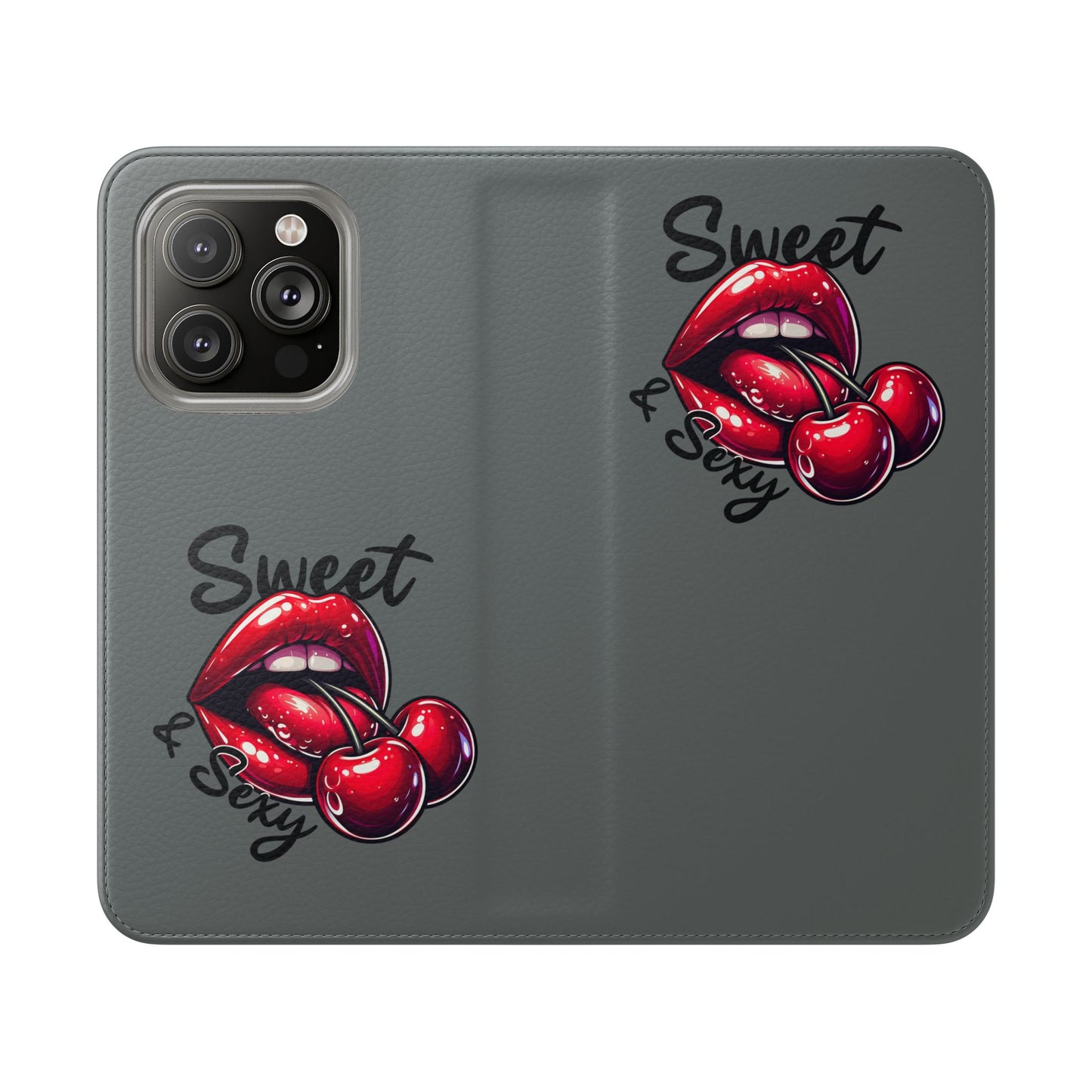 Y2K Cherry Blossom Flip Phone Wallet Case: Stylish Teen Accessory, Valentine's Gift, Floral Protection