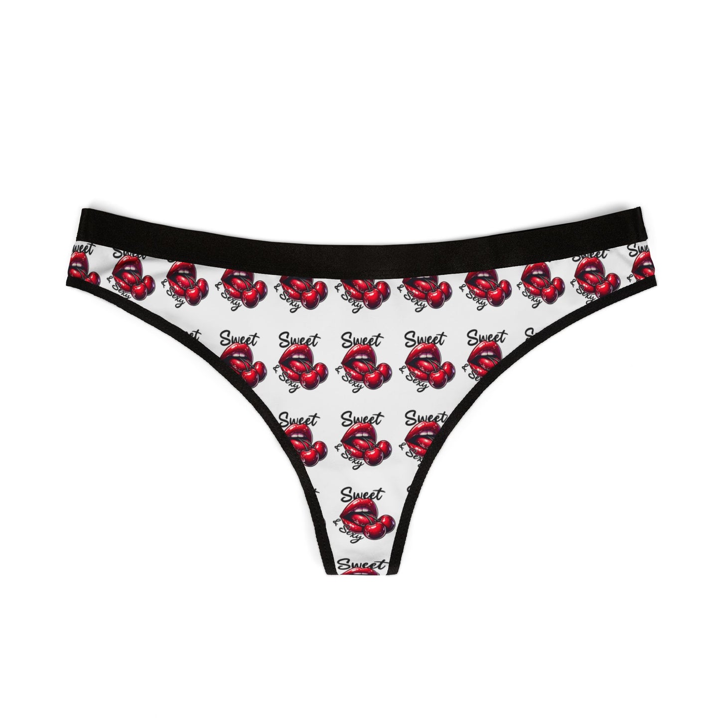 Flirty Red Heart Thongs: Comfortable Women's Lingerie for Valentine's Day, Everyday Wear & Confidence