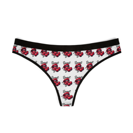 Flirty Red Heart Thongs: Comfortable Women's Lingerie for Valentine's Day, Everyday Wear & Confidence