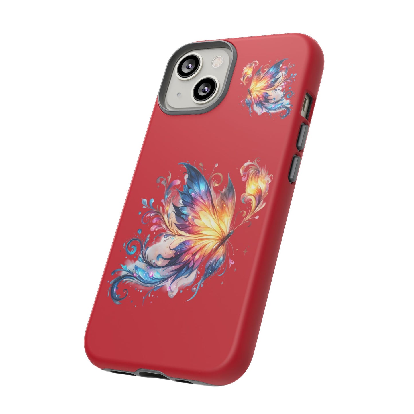 Vibrant Butterfly Phone Case, Tough Cases, Colorful Floral Design, Cute Gift for Her, Unique Phone Cover, Spring Occasion