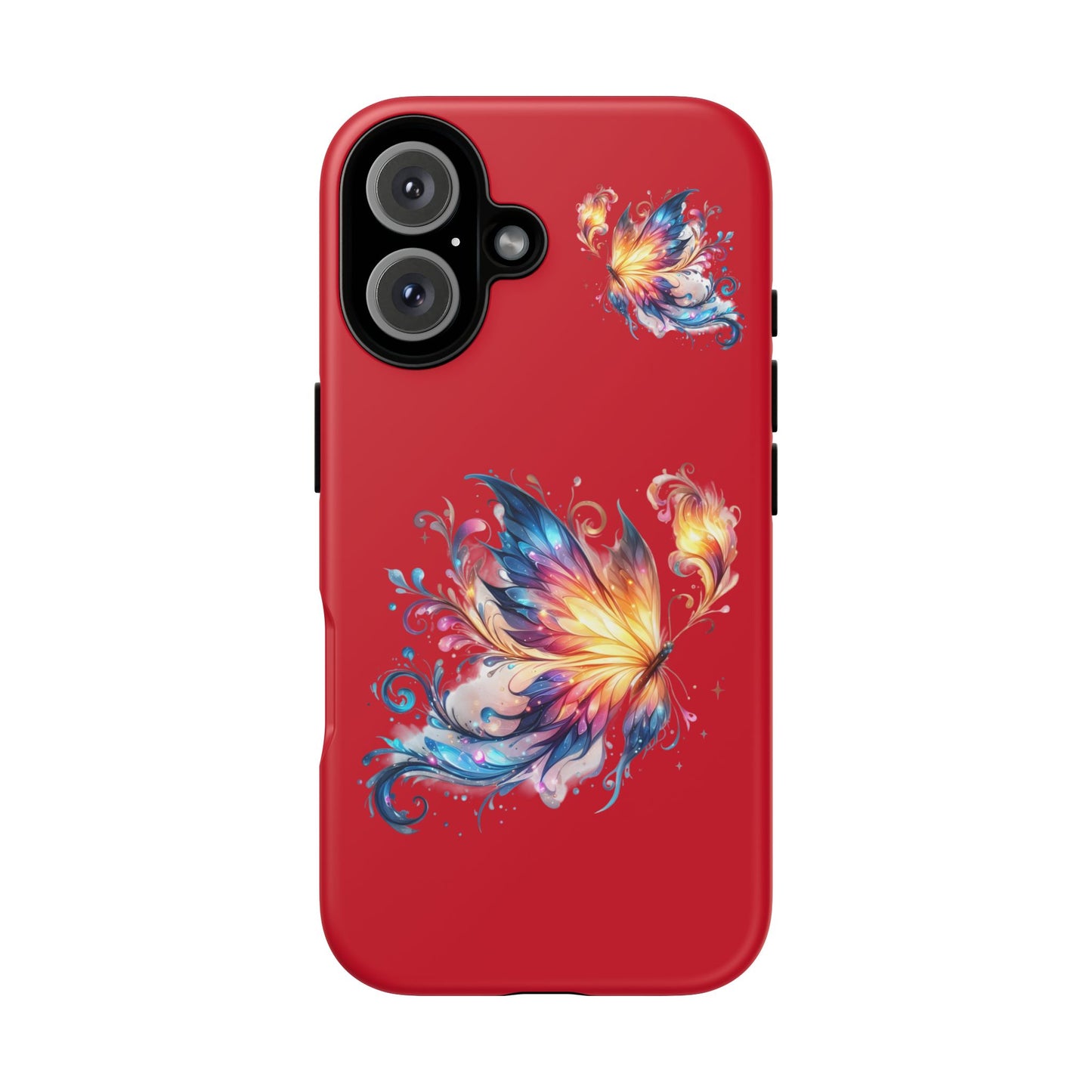 Vibrant Butterfly Phone Case, Tough Cases, Colorful Floral Design, Cute Gift for Her, Unique Phone Cover, Spring Occasion