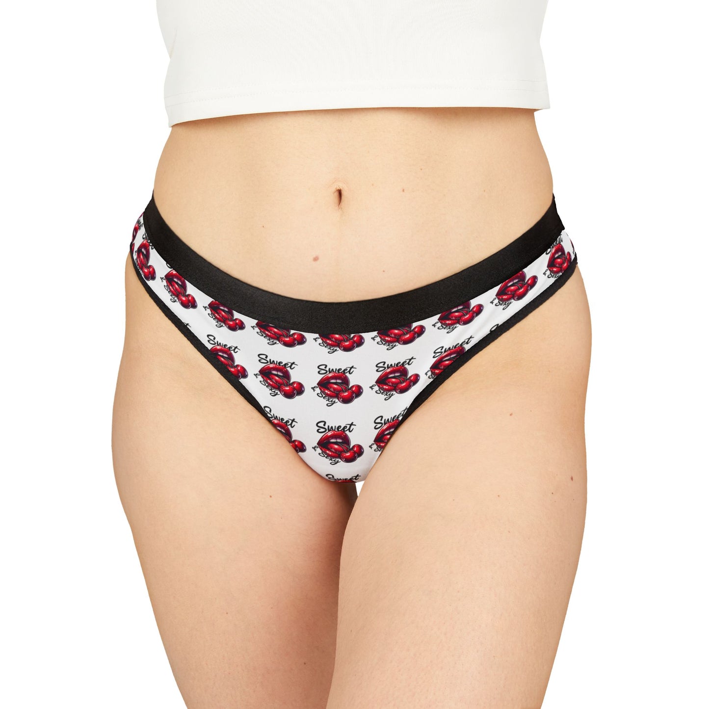 Flirty Red Heart Thongs: Comfortable Women's Lingerie for Valentine's Day, Everyday Wear & Confidence