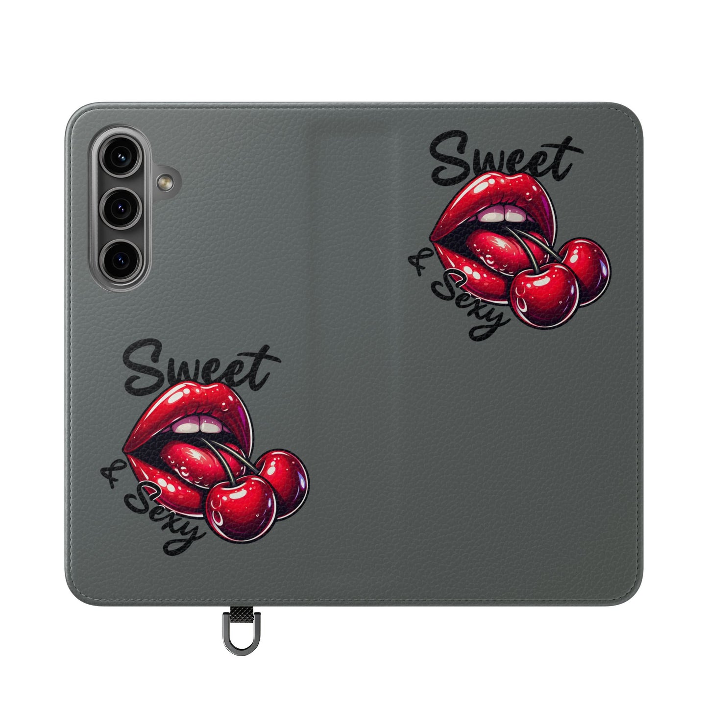 Y2K Cherry Blossom Flip Phone Wallet Case: Stylish Teen Accessory, Valentine's Gift, Floral Protection