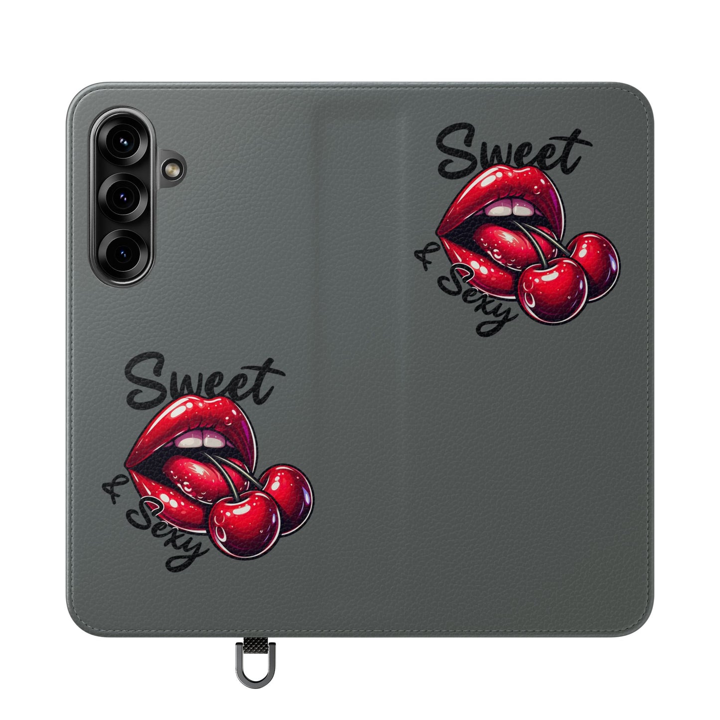 Y2K Cherry Blossom Flip Phone Wallet Case: Stylish Teen Accessory, Valentine's Gift, Floral Protection