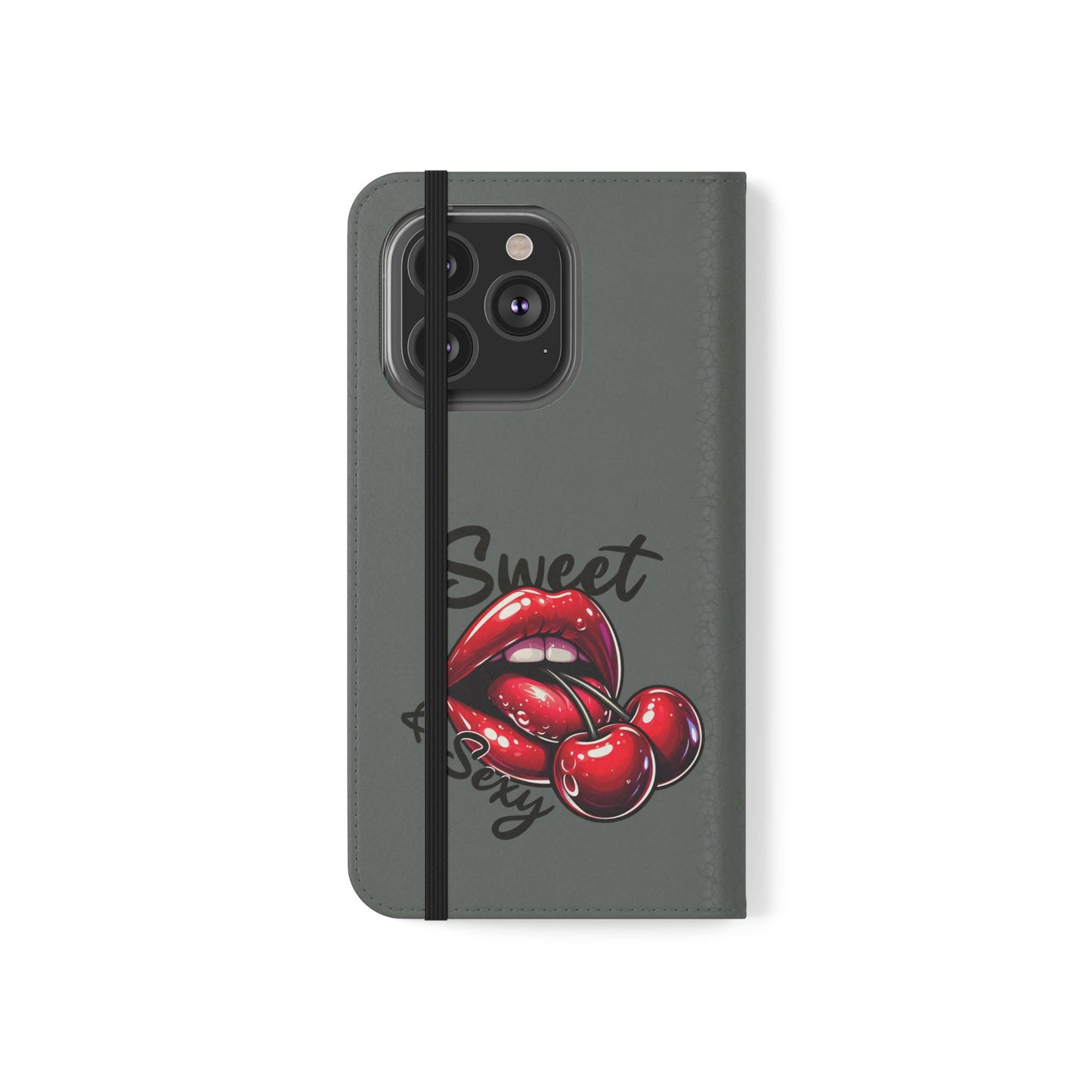 Y2K Cherry Blossom Flip Phone Wallet Case: Stylish Teen Accessory, Valentine's Gift, Floral Protection