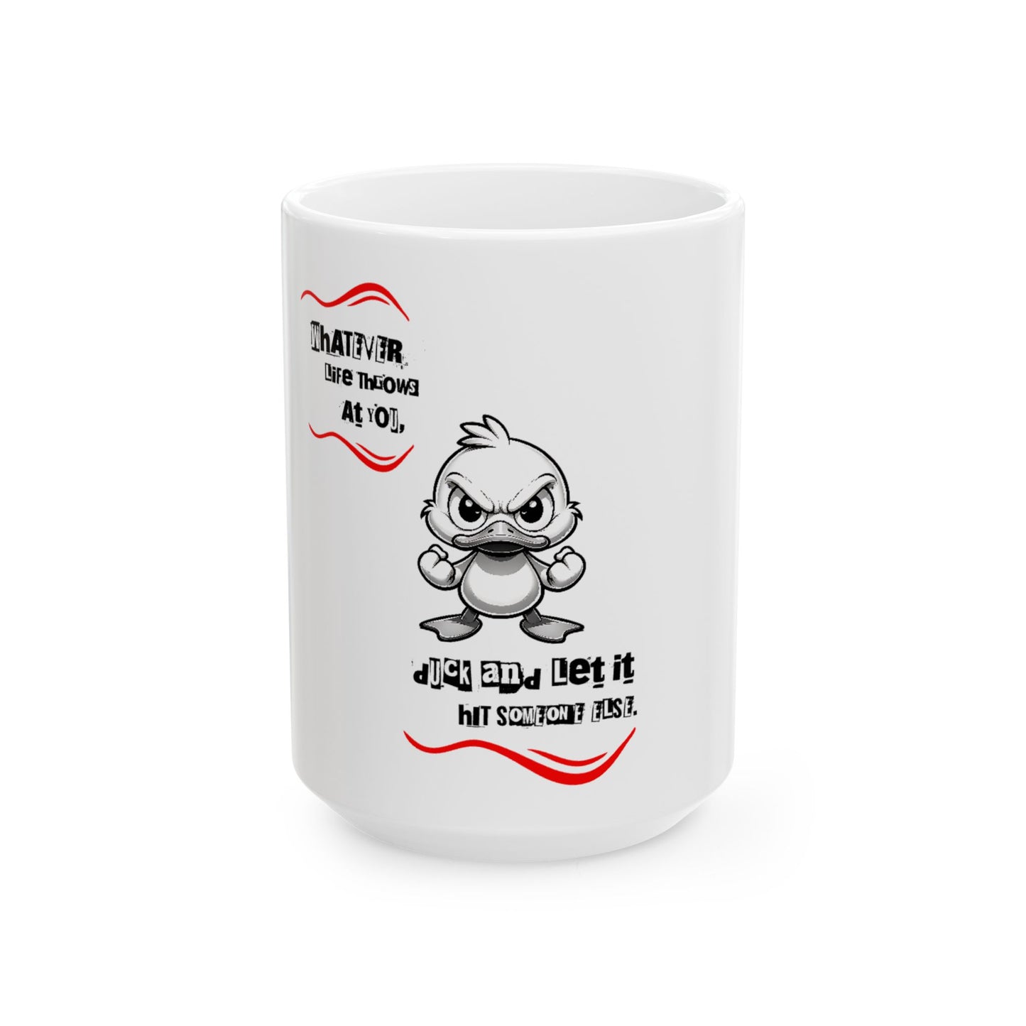 Funny Ceramic Mug: Stress-Relief Coffee Cup with Humorous Design for Relaxation and Smiles