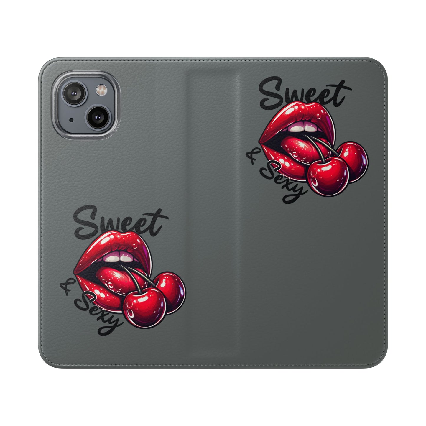 Y2K Cherry Blossom Flip Phone Wallet Case: Stylish Teen Accessory, Valentine's Gift, Floral Protection