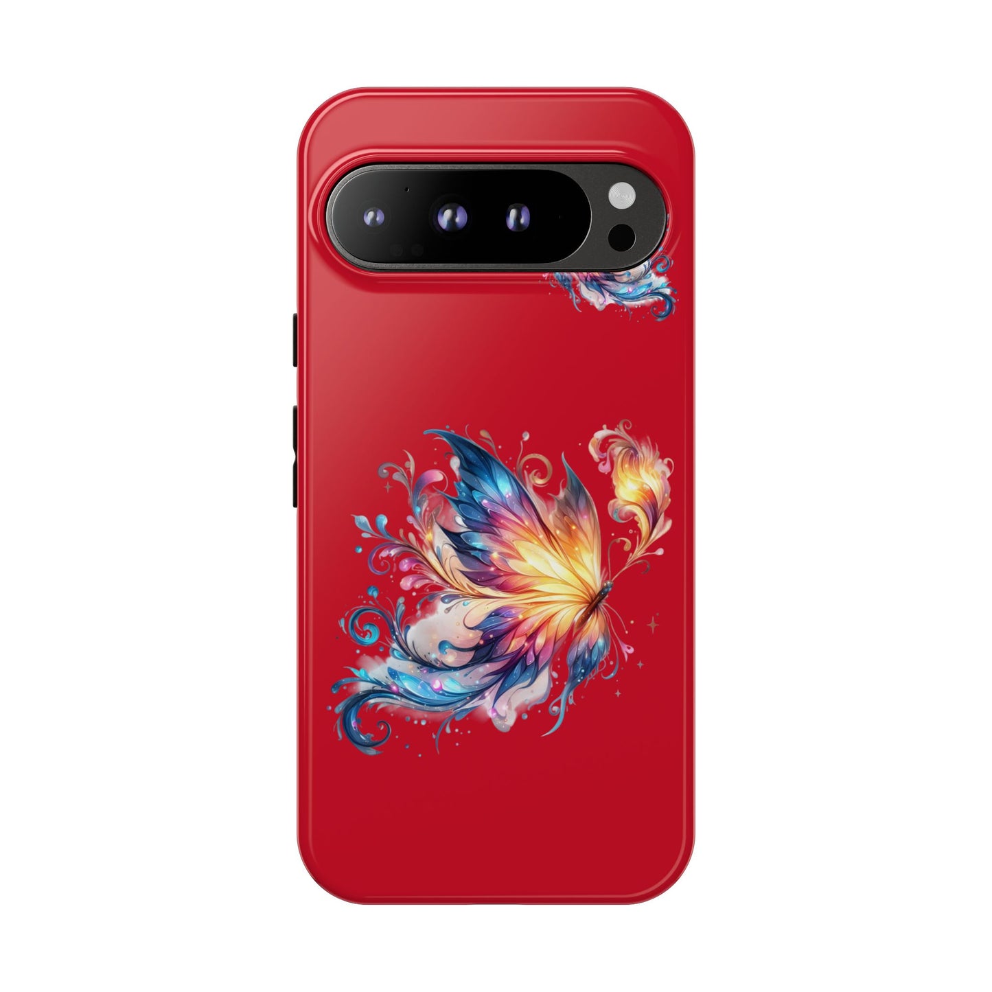 Vibrant Butterfly Phone Case, Tough Cases, Colorful Floral Design, Cute Gift for Her, Unique Phone Cover, Spring Occasion