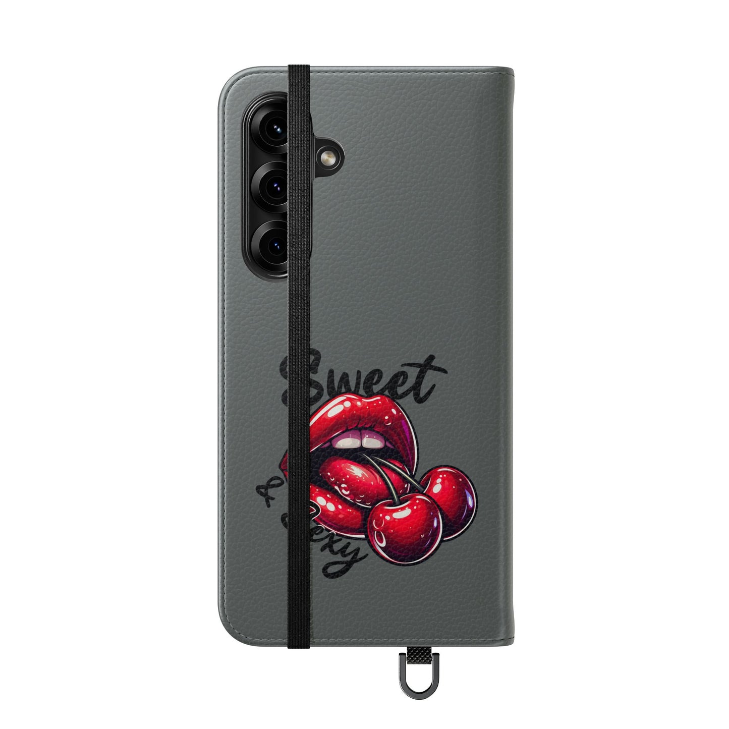 Y2K Cherry Blossom Flip Phone Wallet Case: Stylish Teen Accessory, Valentine's Gift, Floral Protection
