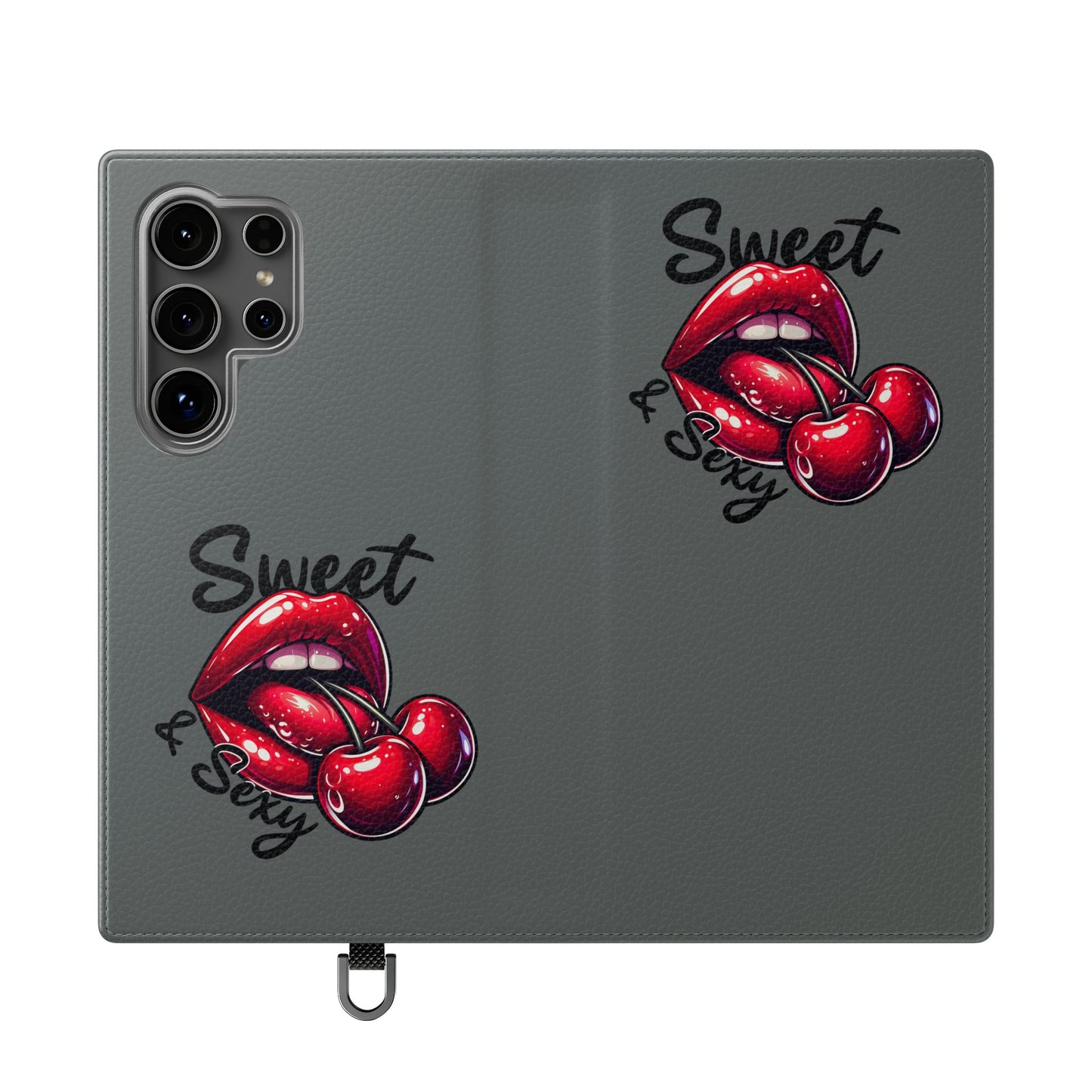 Y2K Cherry Blossom Flip Phone Wallet Case: Stylish Teen Accessory, Valentine's Gift, Floral Protection