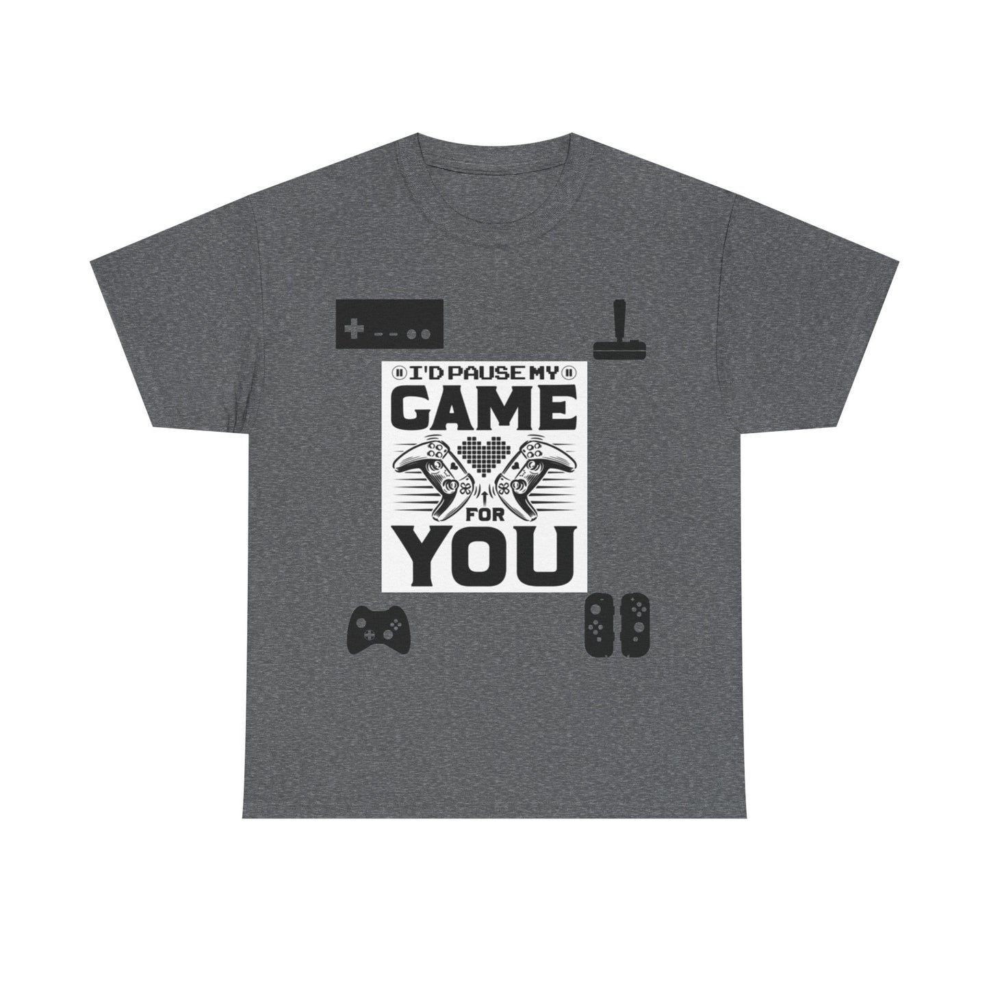Gaming Lover's Unisex Heavy Cotton Tee, Funny Gamer T-Shirt, Perfect Gift for Gamers, Video Game Apparel, Casual Wear