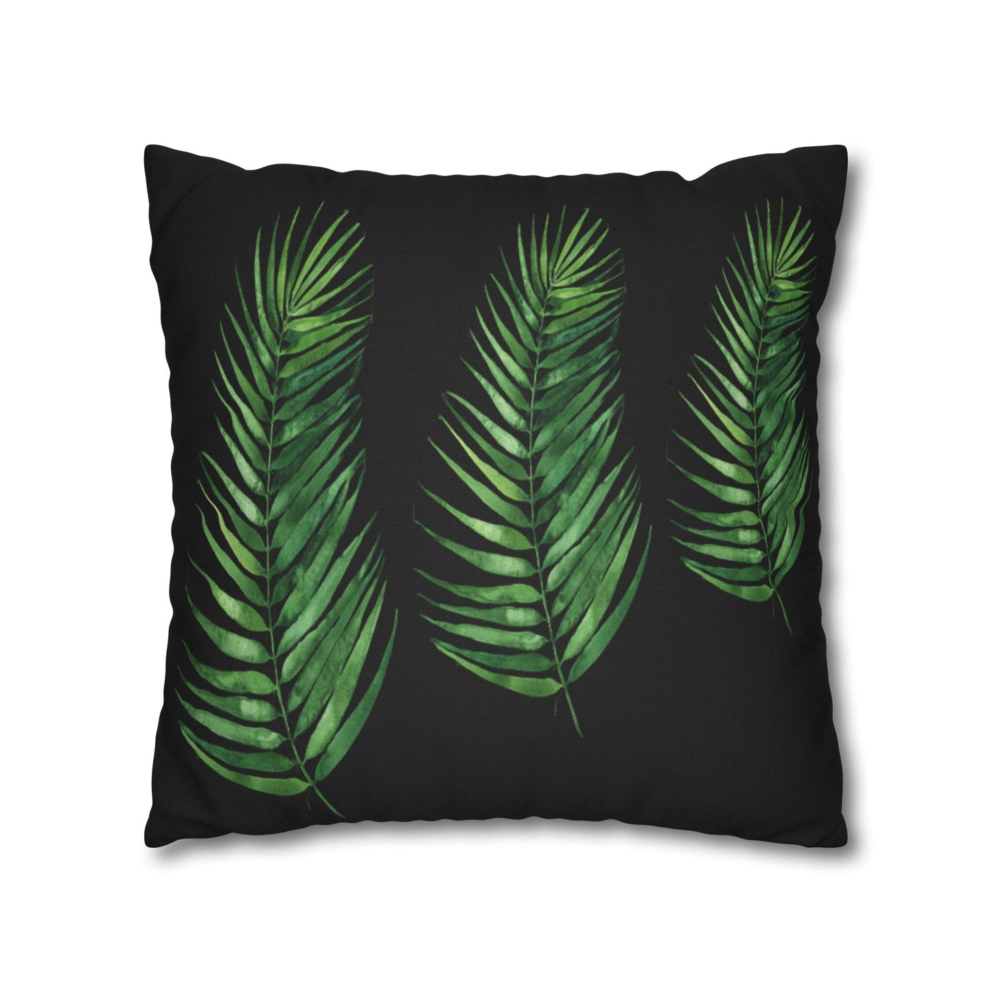 Tropical Leaves Throw Pillow - Boho Home Decor, Botanical Cushion, Nature Inspired Gift, Bedroom Accent, Greenery Pillow
