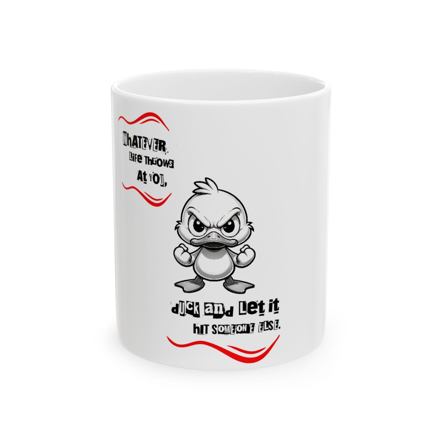 Funny Ceramic Mug: Stress-Relief Coffee Cup with Humorous Design for Relaxation and Smiles