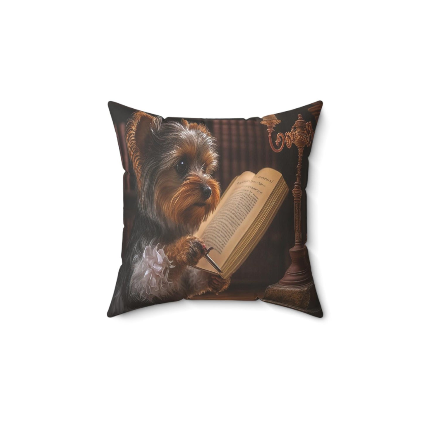 Cozy Dog Reading Pillow: Charming Home Decor Gift for Pet Lovers and Animal Enthusiasts