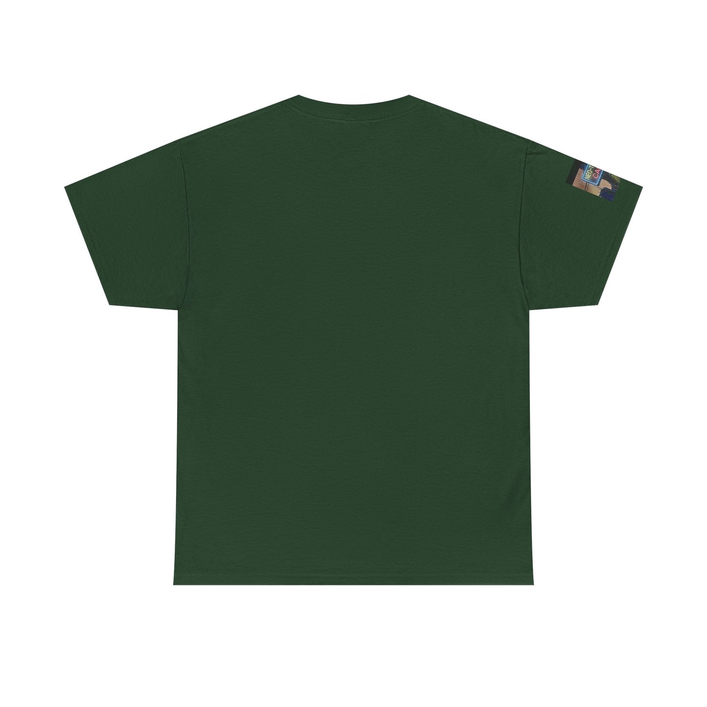 Neo‑Tokyo Café Streetwear Tee — Vintage Cyberpunk City Print