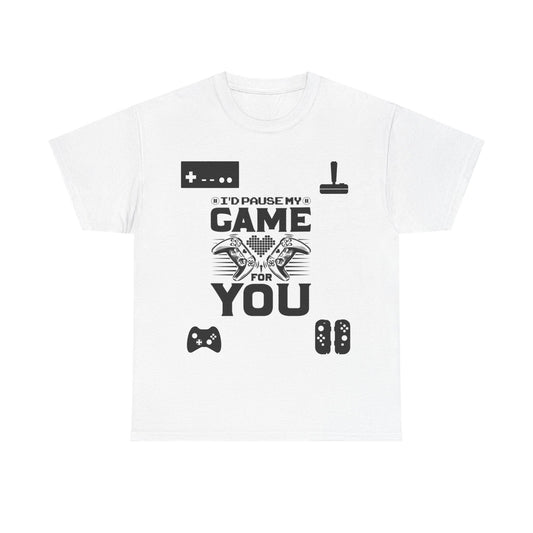 Gaming Lover's Unisex Heavy Cotton Tee, Funny Gamer T-Shirt, Perfect Gift for Gamers, Video Game Apparel, Casual Wear