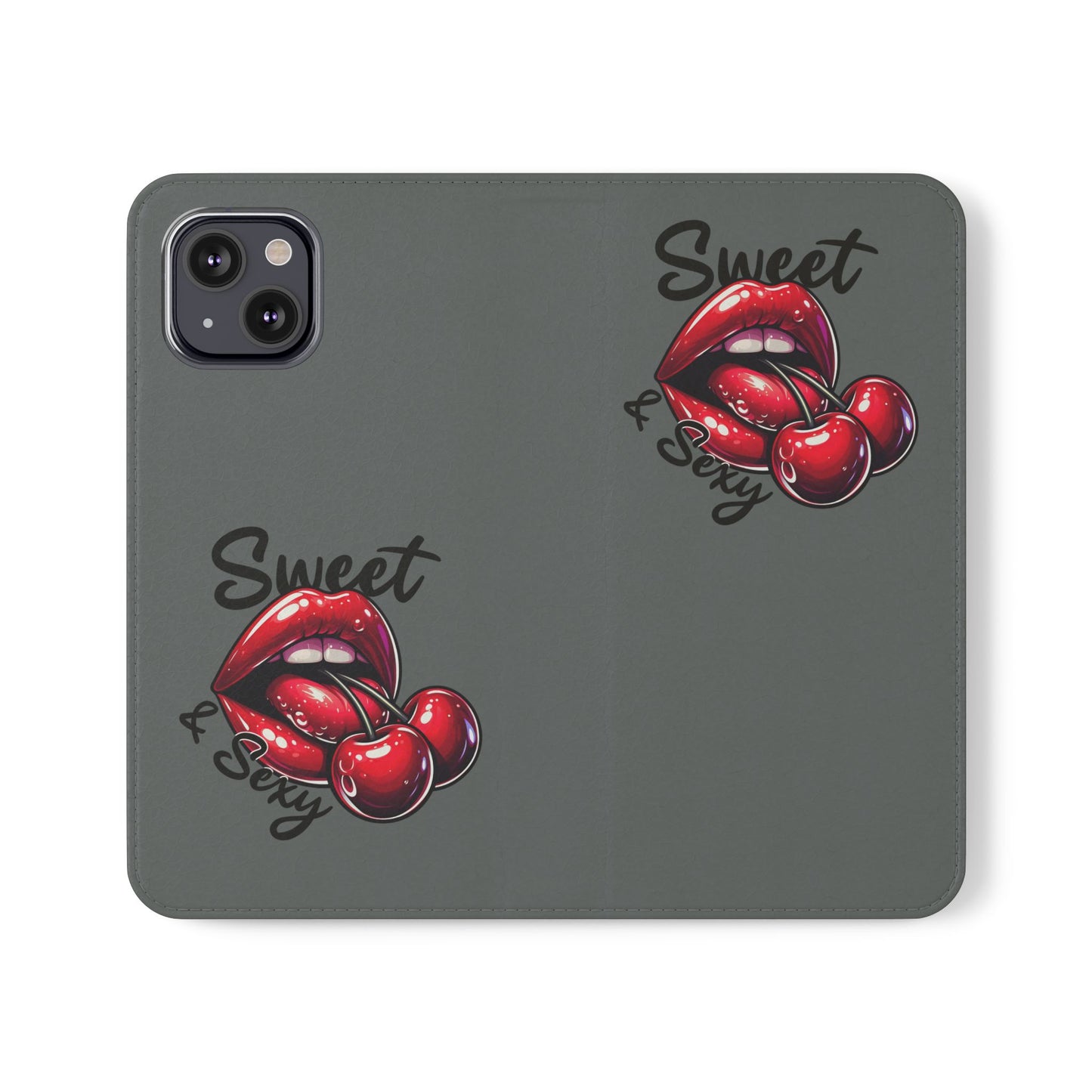 Y2K Cherry Blossom Flip Phone Wallet Case: Stylish Teen Accessory, Valentine's Gift, Floral Protection