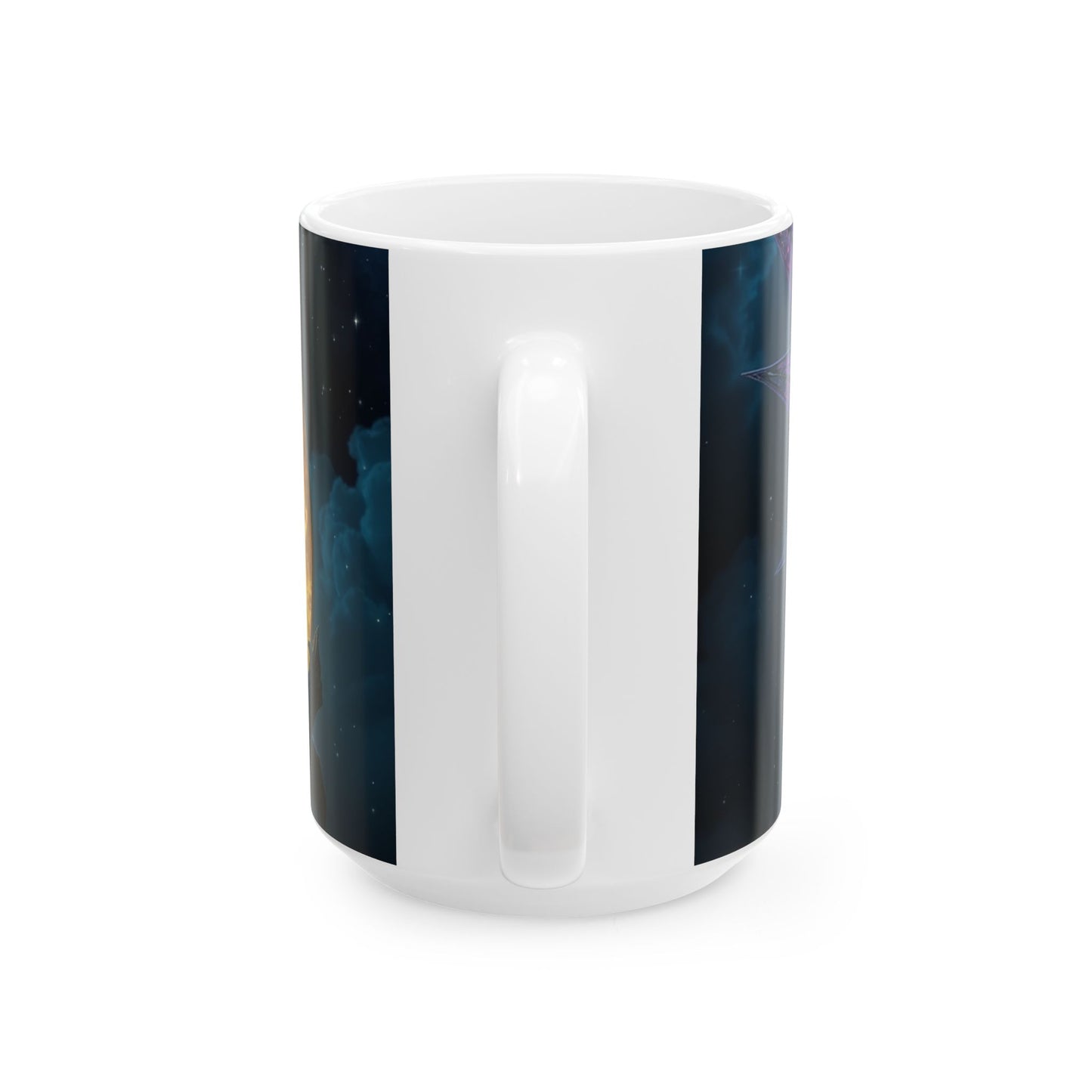 Enchanting Fairy-Painted Ceramic Mug: Whimsical 11oz/15oz Cup for Tea, Coffee & Magical Moments