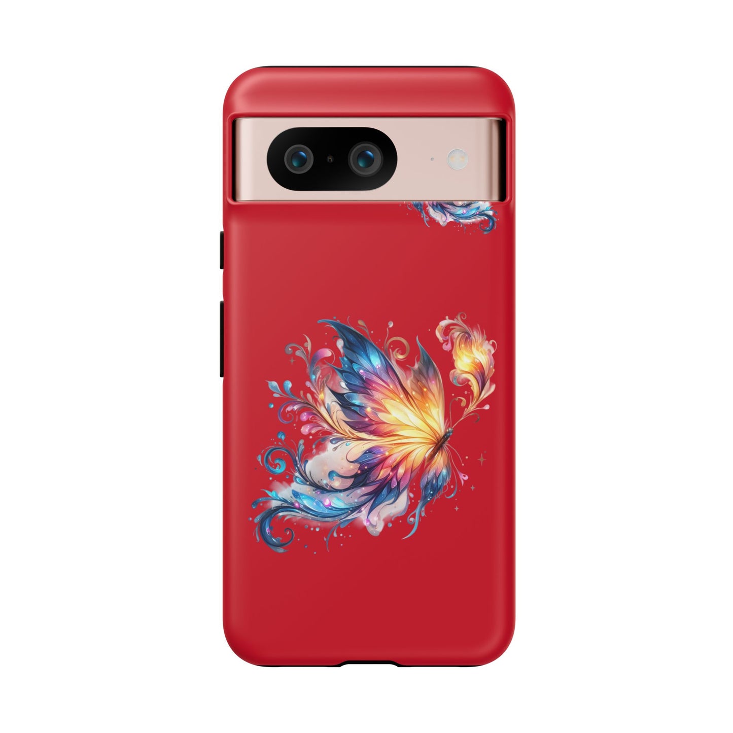 Vibrant Butterfly Phone Case, Tough Cases, Colorful Floral Design, Cute Gift for Her, Unique Phone Cover, Spring Occasion