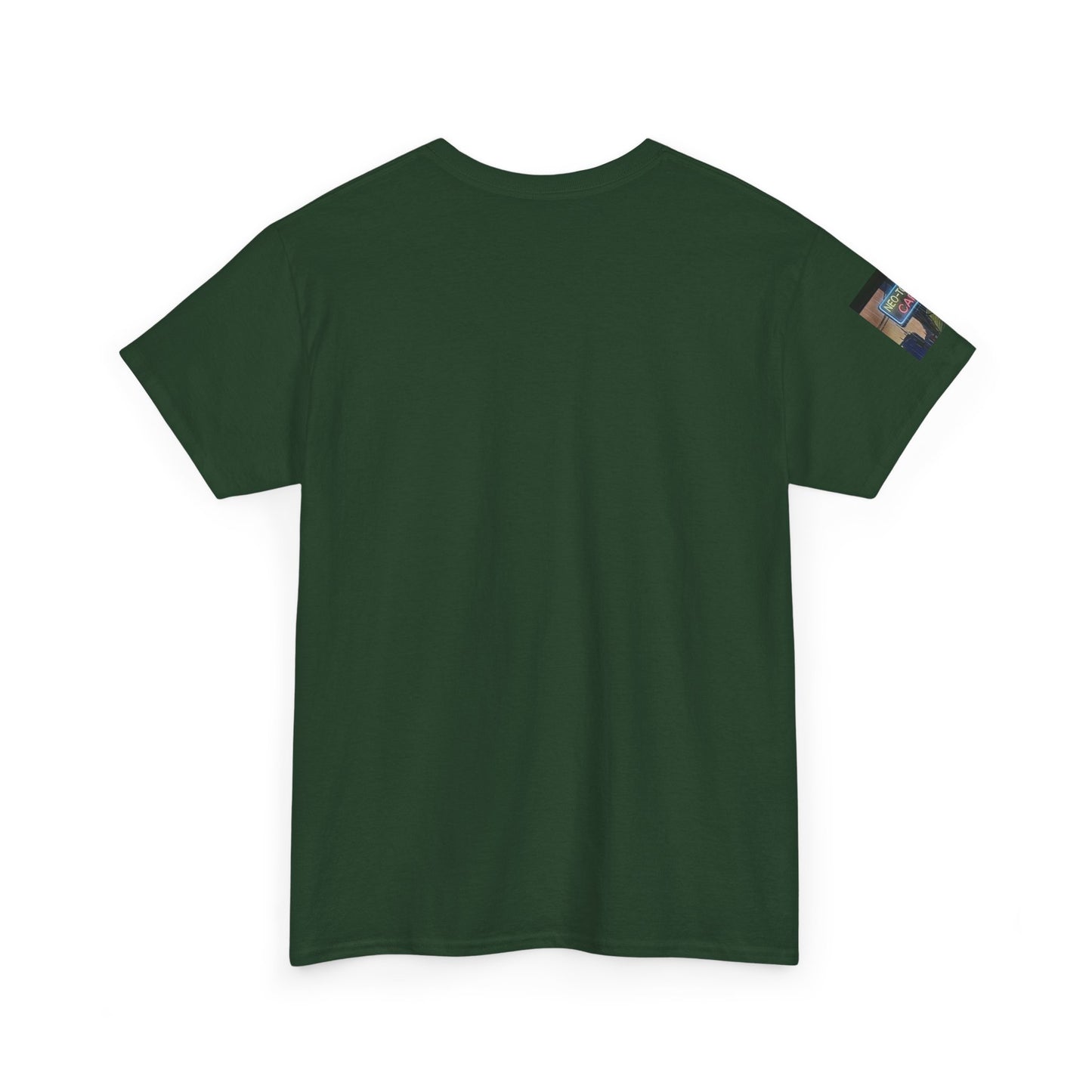 Neo‑Tokyo Café Streetwear Tee — Vintage Cyberpunk City Print