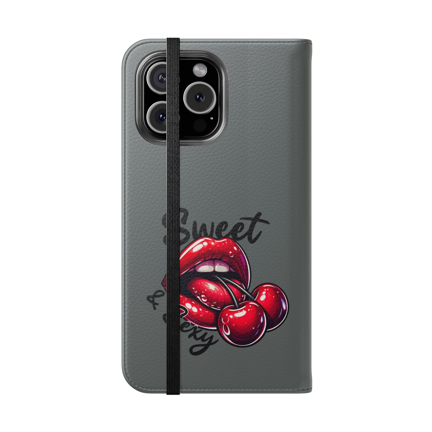 Y2K Cherry Blossom Flip Phone Wallet Case: Stylish Teen Accessory, Valentine's Gift, Floral Protection
