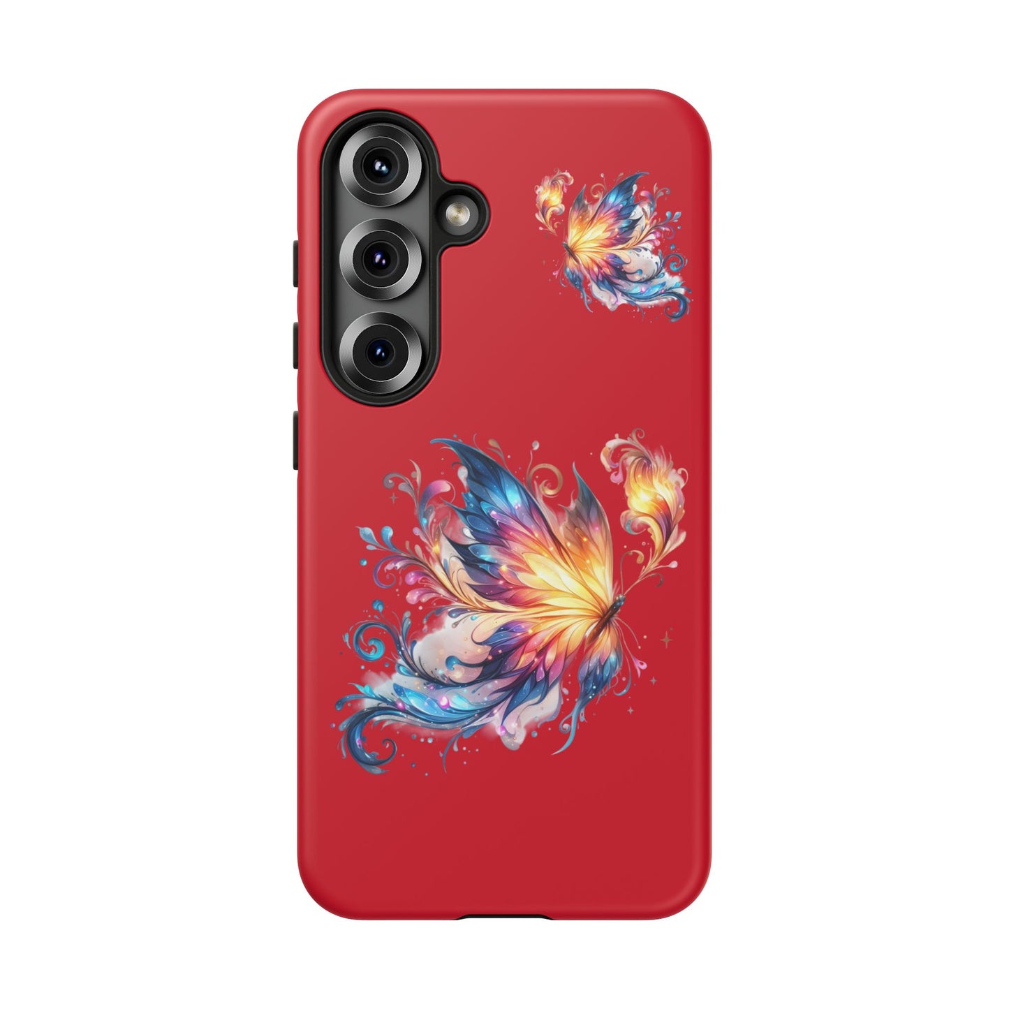 Vibrant Butterfly Phone Case, Tough Cases, Colorful Floral Design, Cute Gift for Her, Unique Phone Cover, Spring Occasion