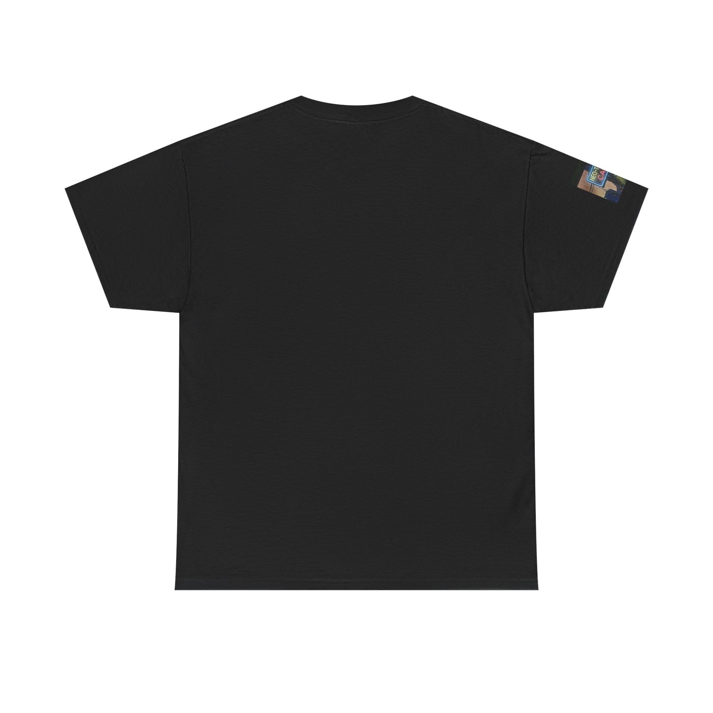 Neo‑Tokyo Café Streetwear Tee — Vintage Cyberpunk City Print