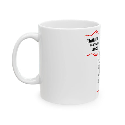 Funny Ceramic Mug: Stress-Relief Coffee Cup with Humorous Design for Relaxation and Smiles