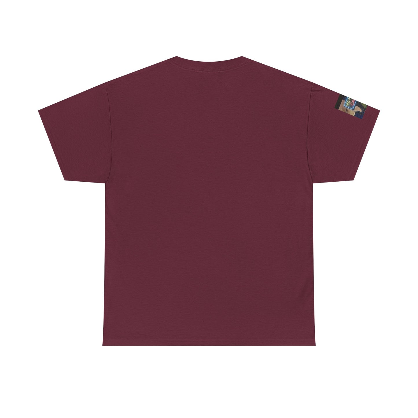 Neo‑Tokyo Café Streetwear Tee — Vintage Cyberpunk City Print