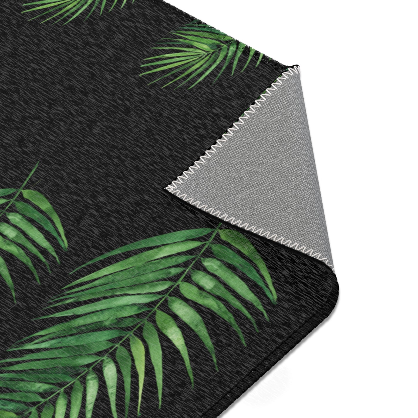 Bohemian Tropical Area Rug, Indoor Carpet for Living Room, Coastal Decor, Home Accent, Housewarming Gift, Eco-Friendly Design