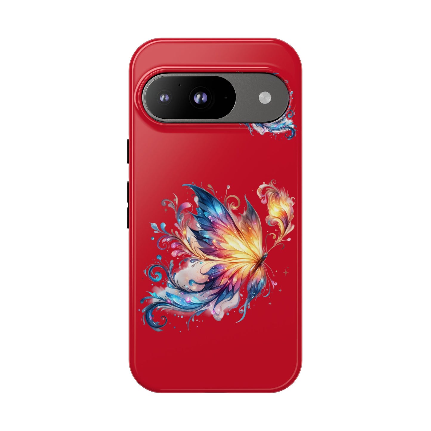 Vibrant Butterfly Phone Case, Tough Cases, Colorful Floral Design, Cute Gift for Her, Unique Phone Cover, Spring Occasion