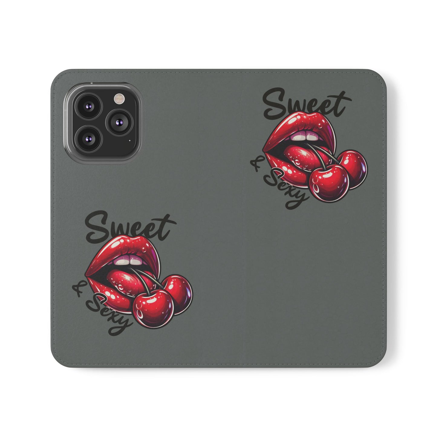Y2K Cherry Blossom Flip Phone Wallet Case: Stylish Teen Accessory, Valentine's Gift, Floral Protection
