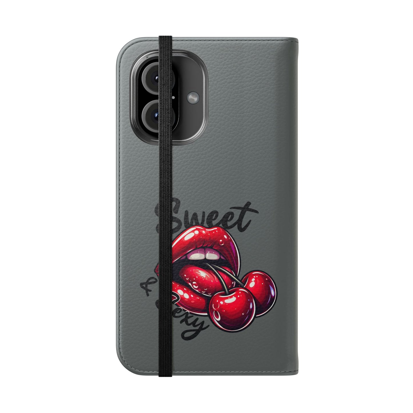 Y2K Cherry Blossom Flip Phone Wallet Case: Stylish Teen Accessory, Valentine's Gift, Floral Protection