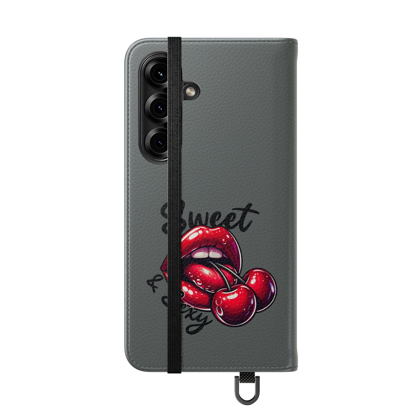 Y2K Cherry Blossom Flip Phone Wallet Case: Stylish Teen Accessory, Valentine's Gift, Floral Protection