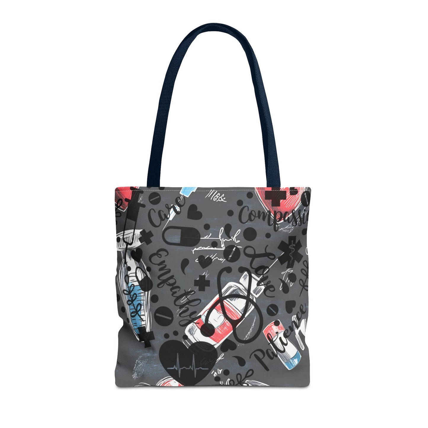 Heartfelt Nurse Tote Bag - Medical Theme, Gift for Healthcare Workers, Nursing School, Hospital Essential, Doctor Appreciation