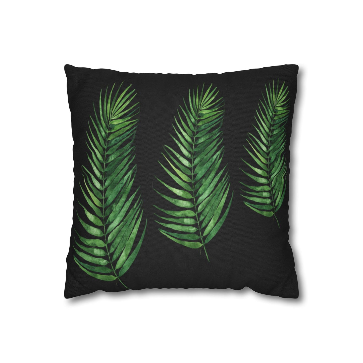 Tropical Leaves Throw Pillow - Boho Home Decor, Botanical Cushion, Nature Inspired Gift, Bedroom Accent, Greenery Pillow