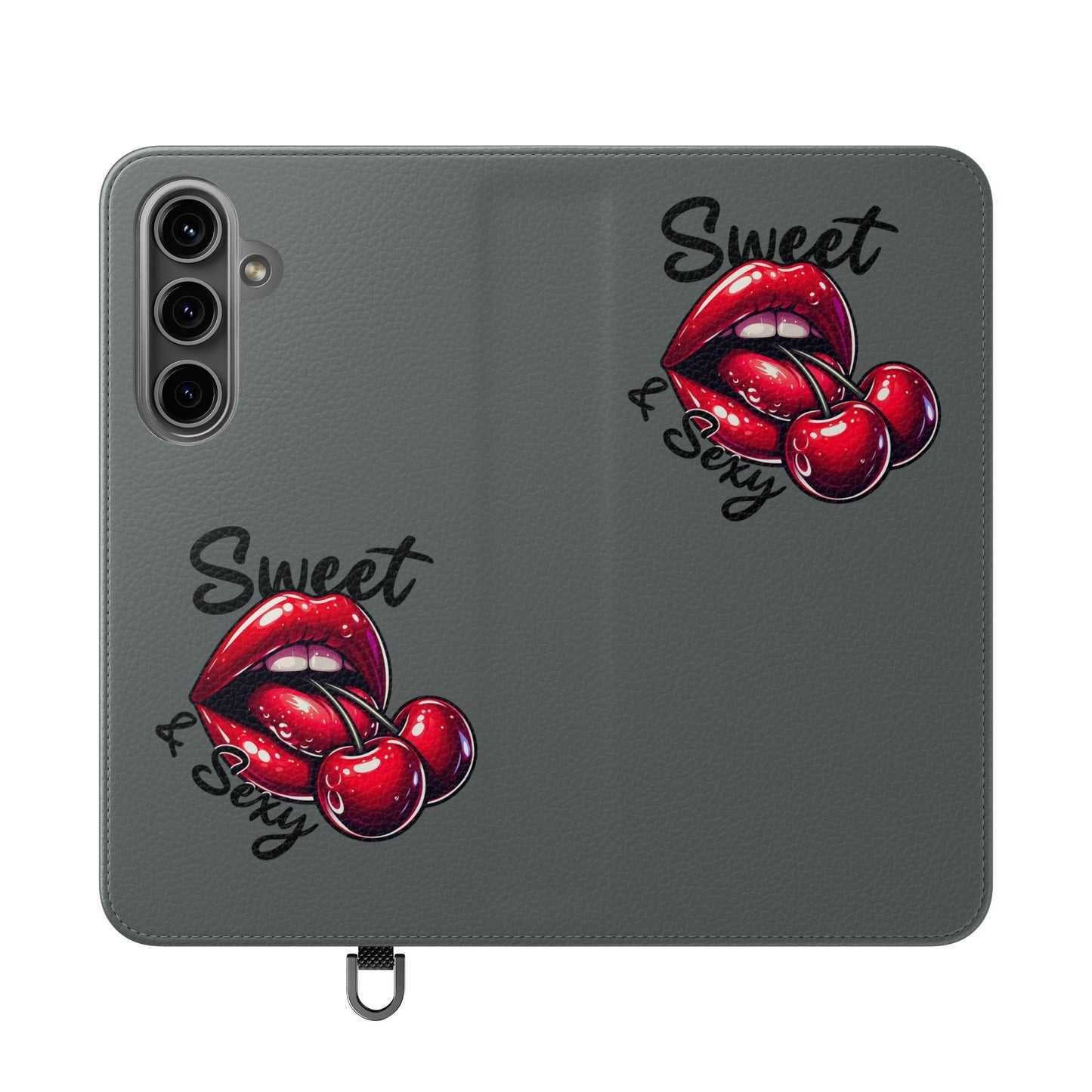 Y2K Cherry Blossom Flip Phone Wallet Case: Stylish Teen Accessory, Valentine's Gift, Floral Protection
