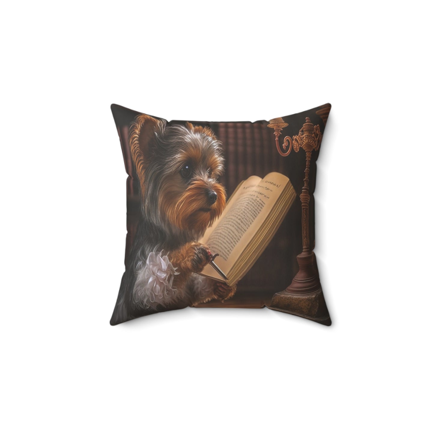 Cozy Dog Reading Pillow: Charming Home Decor Gift for Pet Lovers and Animal Enthusiasts