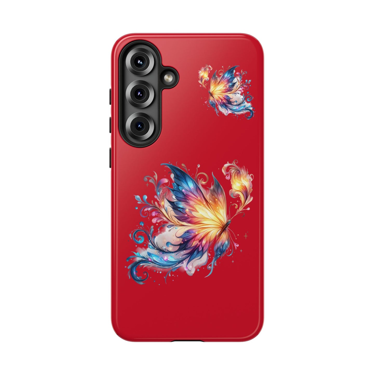 Vibrant Butterfly Phone Case, Tough Cases, Colorful Floral Design, Cute Gift for Her, Unique Phone Cover, Spring Occasion