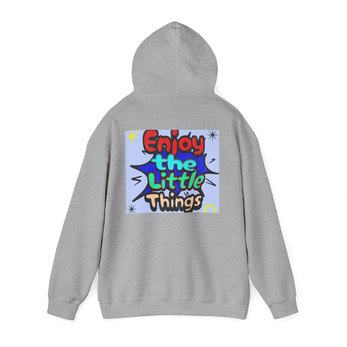 Enjoy the Little Things Hoodie — Positive Retro Graphic Pullover